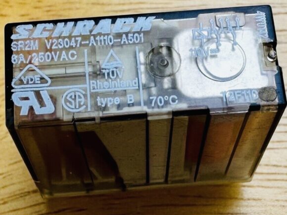 SCHRACK V23047-A1110-A501 110VDC Power Relay 6A 250VAC 8Pins.